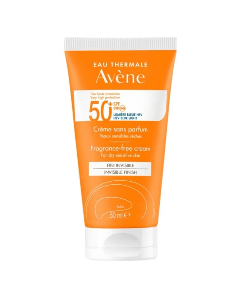 Avène Ultra Broad Spectrum Spf50+Fragnance Free Cream For Dry - Sensitive Skin