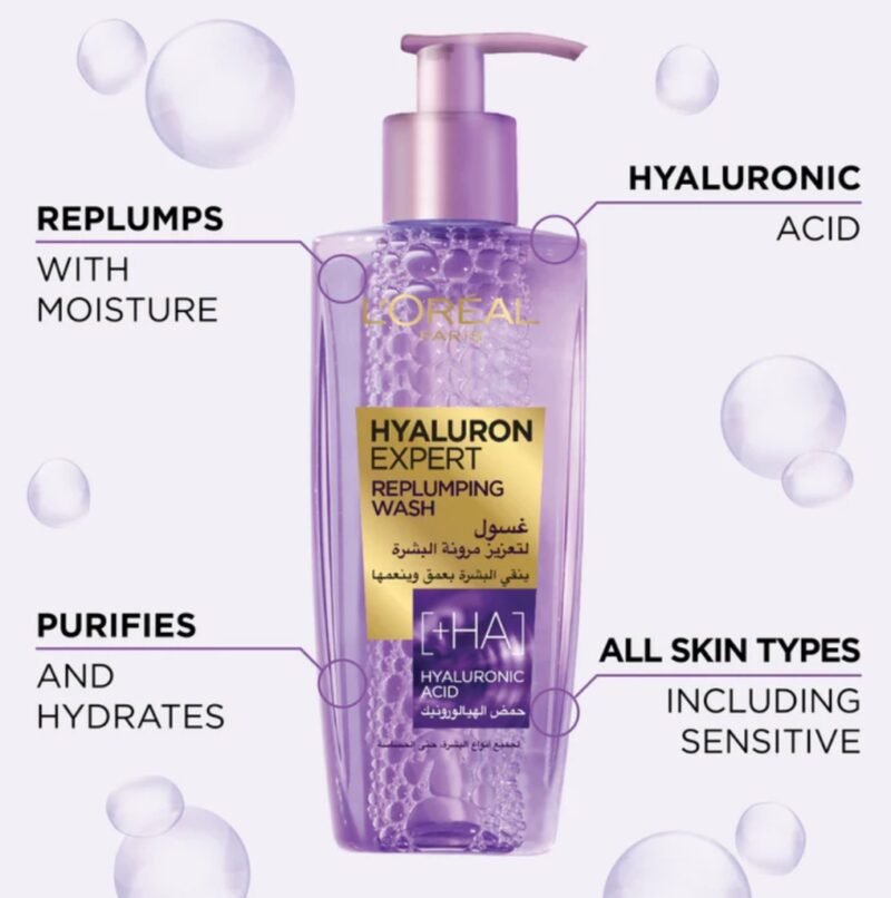 L'Oreal Paris Hyaluron Expert Moisturiser and Anti-Aging Wash - Image 2
