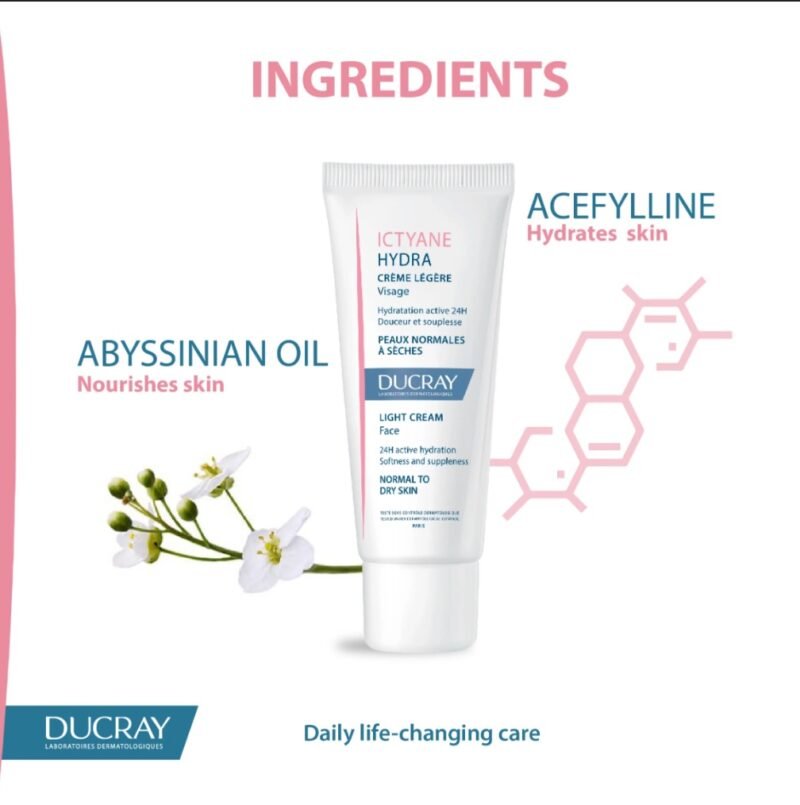 Ducray ICTYANE HYDRA LIGHT CREAM 40 ML - Image 2