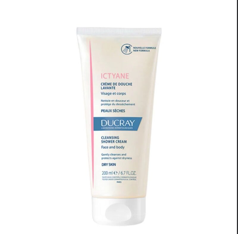 DUCRAY Ictyane Cleansing Shower Cream - Face and Body 200ml