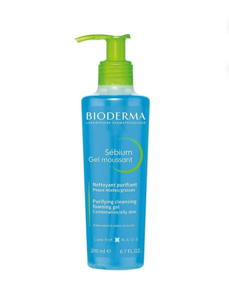 BIODERMA Sébium Gel Moussant - Purifying Cleansing Foaming Gel for Combination, Oily Skin 200ml