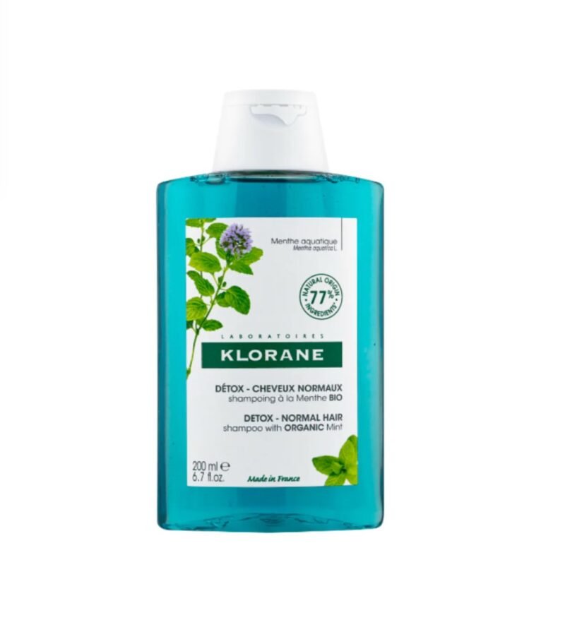 Klorane Shampoo With Organic Mint Detox For Dry Scalp 200ml