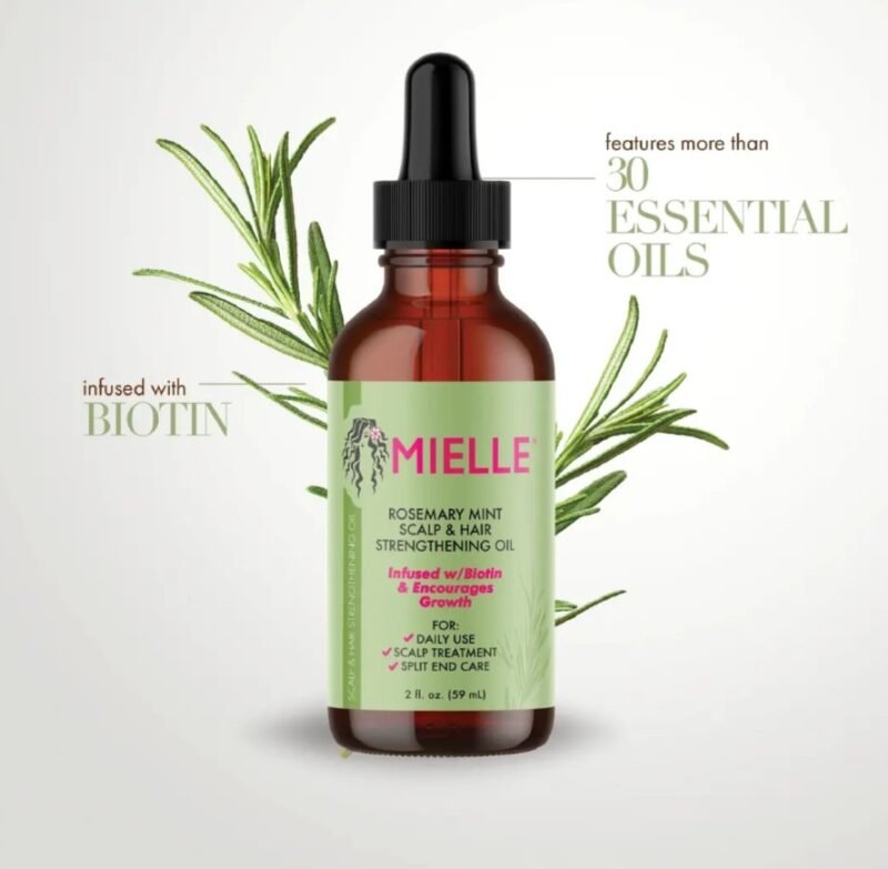 Mielle Rosemary Mint Light Scalp & Hair Strengthening Oil - Image 2