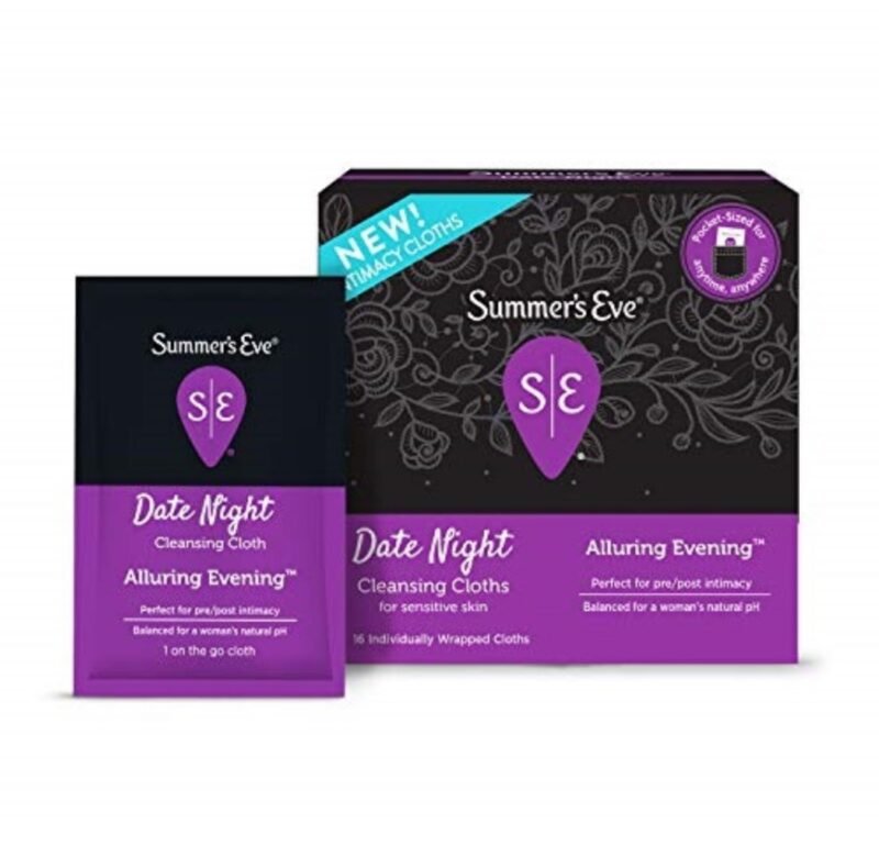 Summer’s Eve Date Night Cleaning Wipes (16 Wipes)