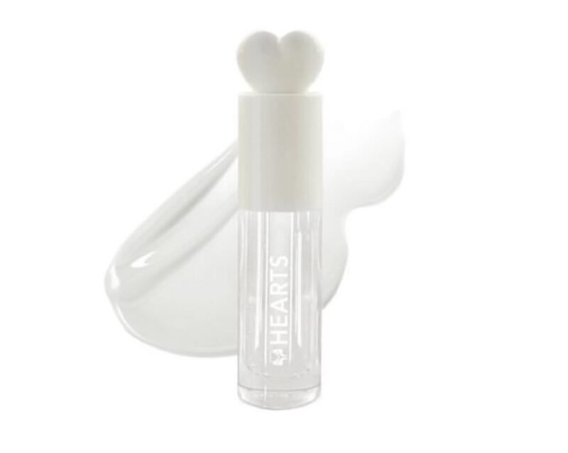 Hearts Lip Gloss Clear Plump 001