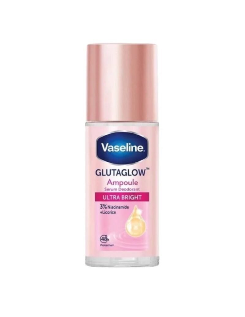 Vaseline Roll-On Serum GlutaGlow Ampoule Deodorant Ultra Bright 45 Ml