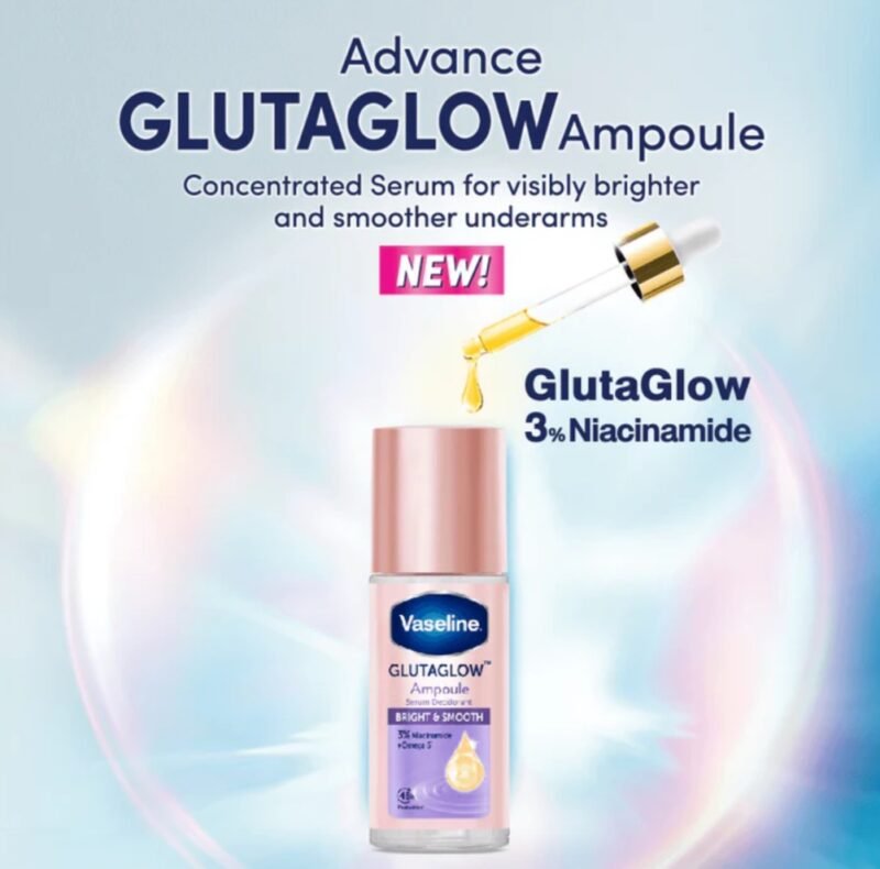 Vaseline Roll-On Serum GlutaGlow Ampoule Deodorant Bright Smooth 45 Ml - Image 2