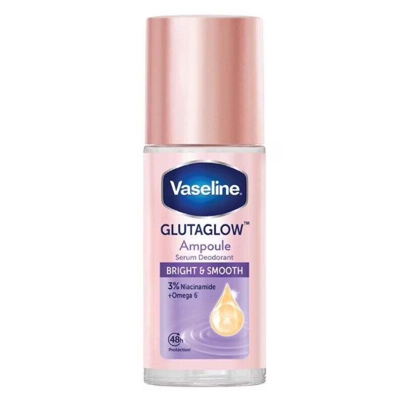 Vaseline Roll-On Serum GlutaGlow Ampoule Deodorant Bright Smooth 45 Ml