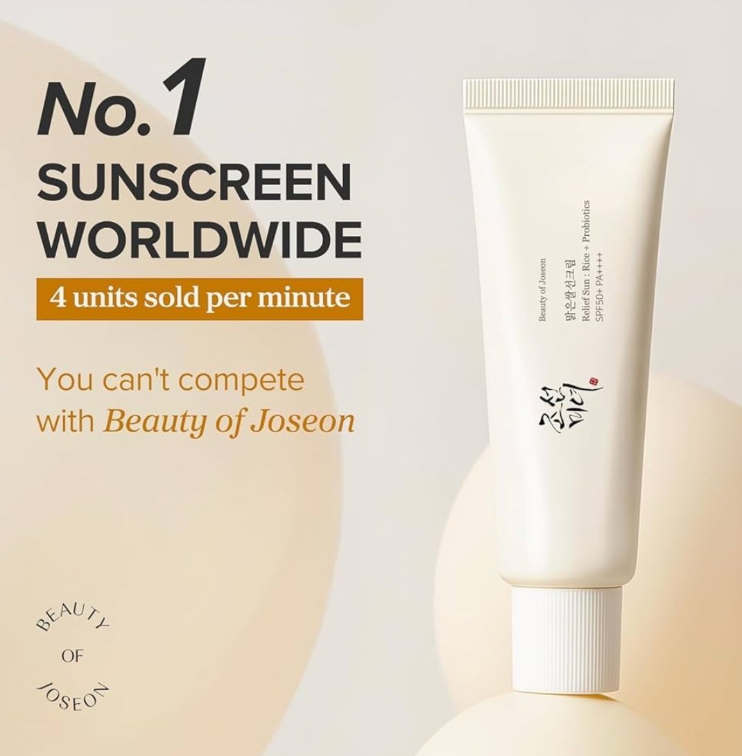 Beauty Of Joseon Sunscreen Cream With Rice Extract And Probiotics 50ml - Image 2