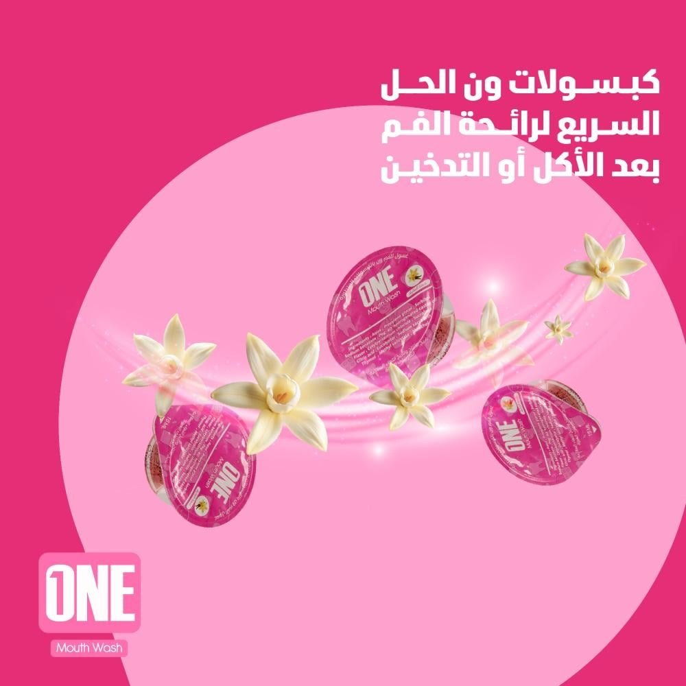 One Advanced Capsule Mouthwash 15ml Vanilla Flavour 20 capsules - Image 6