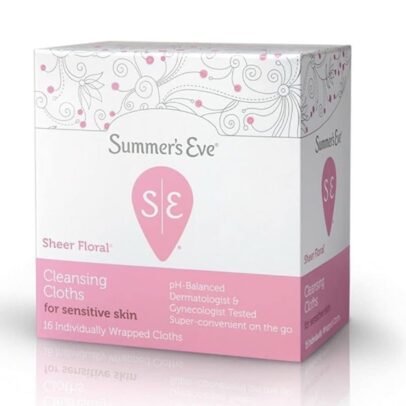 Summer's Eve Sheer Floral Daily Feminine Wipes, Removes Odor, pH Balanced (16 wipes)