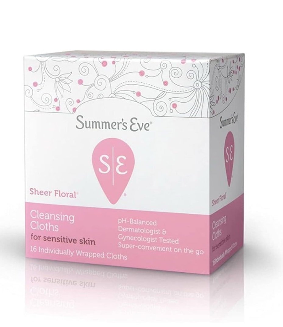 Summer's Eve Sheer Floral Daily Feminine Wipes, Removes Odor, pH Balanced (16 wipes)