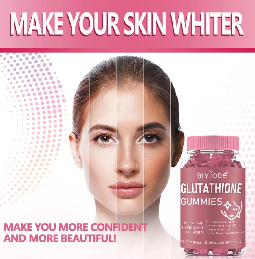 BIYODE Glutathione Collagen Gummies for Dark Spot, 60 Pieces - Image 3