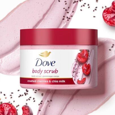 Dove Exfoliating Body Polish Scrub Crushed Cherries & Chia Milk